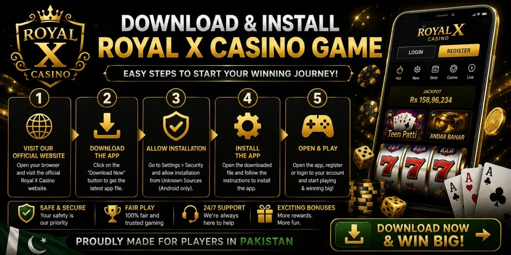 Download and Install Royal X Casino Game