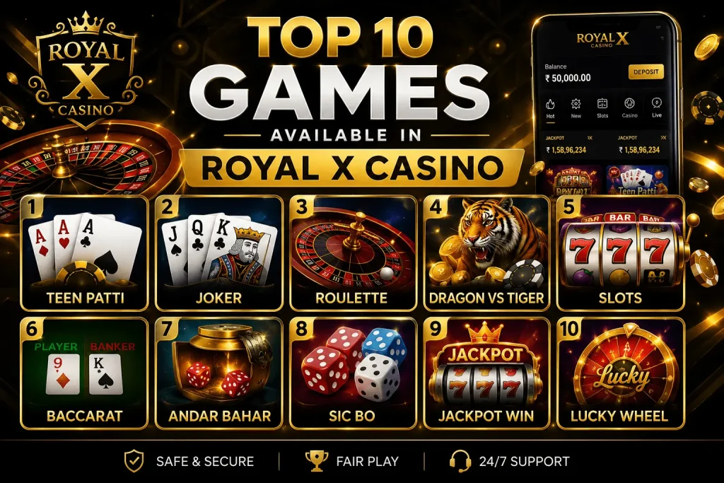 Royal X Casino  top games
